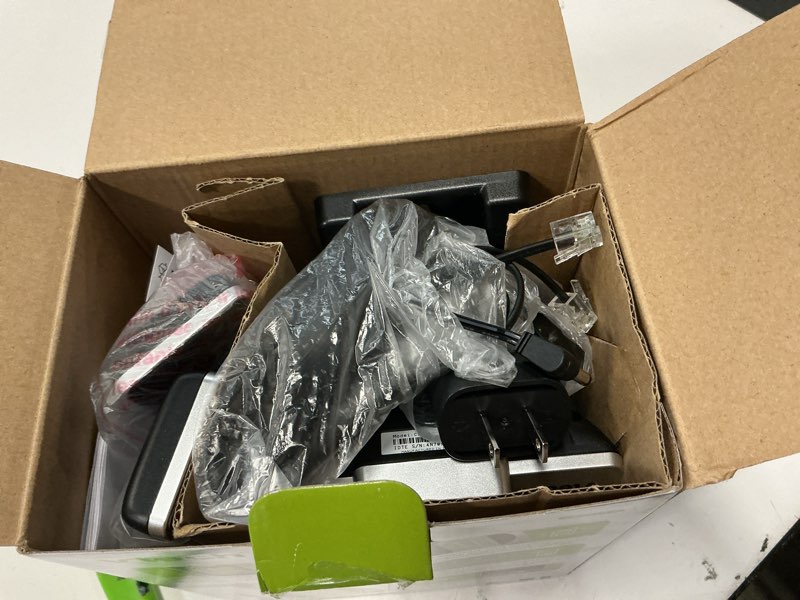 Condition photo showing As Is for vtech cs6919-2 dect 6.0 cordless phone with caller id and handset speakerphone, 2 handsets, silver/black