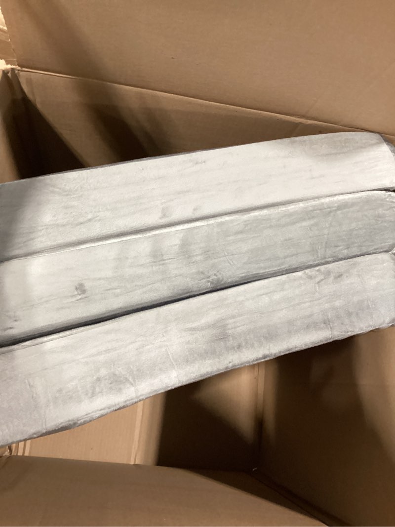 Condition photo showing As Is for Swbvs Tri-Fold Memory Foam Mattresses, 4 inch Single Folding Mattress with Washable Covers, Reversible Design, Foldable Topper for Travel&Guests 75" x 25" x 4" Grey 4inch-Single