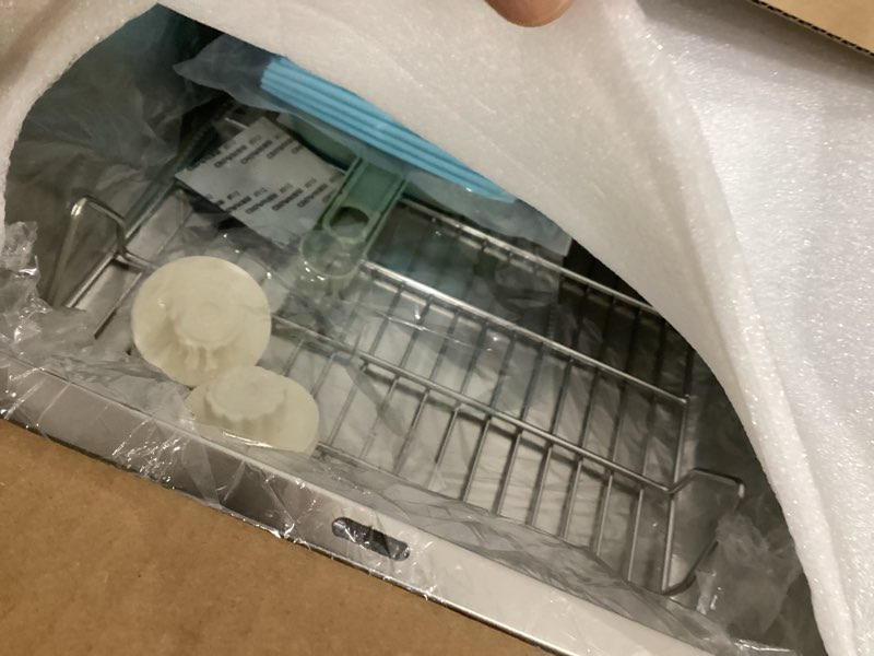 Condition photo showing As Is for Stainless Steel Sifting Litter Box for Rabbit (L)