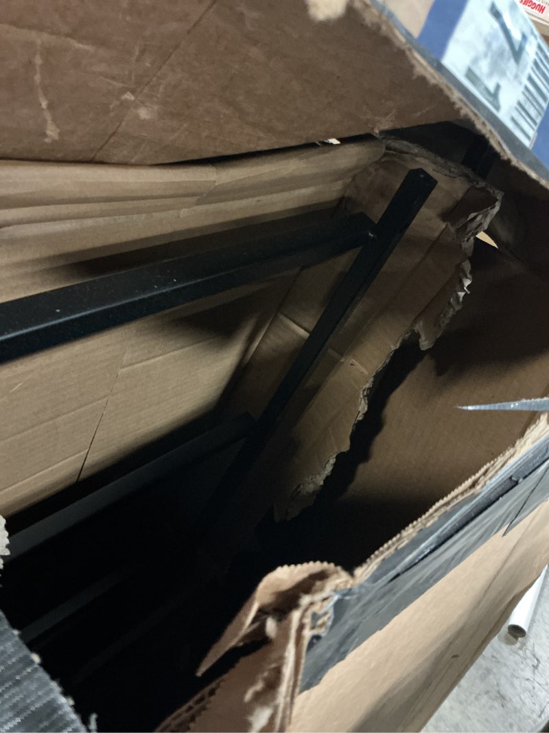 Condition photo showing As Is for Fabric Dresser for Bedroom, Tall Skinny Dresser with 6 Drawers, Storage Organizer Tower, Steel Frame Wooden Top for Closet, Living Room, Hallway(Rustic Brown) similar ( incomplete 