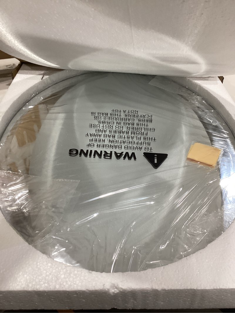 Condition photo showing New/Like New for KOHROS Bathroom Mirrors for Over Sink - Oval Frameless Mirror - Beveled Polished Wall Mirror for Bathroom, Vanity, Bedroom (18" W x 24" H Oval) Oval 18"L x 24"W