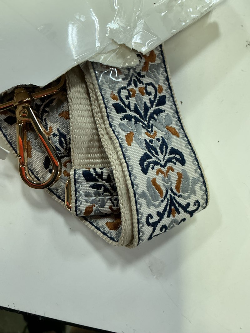 Condition photo showing New/Like New for purse straps replacement crossbody bag strap adjustable long shoulder straps for handbags?women purse strap grey brown flower