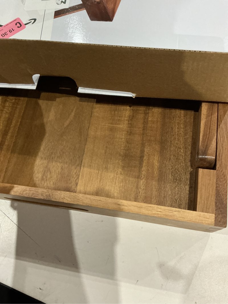 Condition photo showing Good Condition for extra large folding bed tray table, 22’’ x 14’’ acacia wood breakfast tray, food serving tray with legs for eating in bed