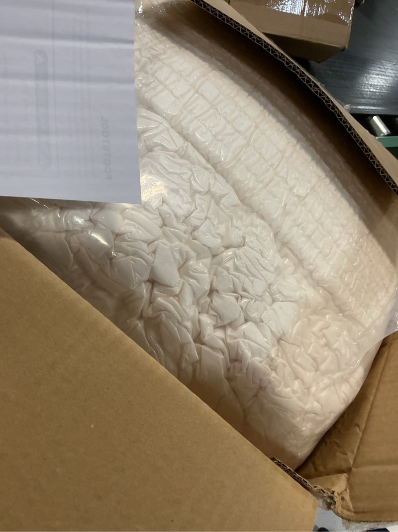 Condition photo showing Good Condition for 23.6in pouf ottoman, corduroy ottoman foot rest with dual?layer support, large poofy pouf with soft chunk?foam top & firm foam base, floor foot stool for living room, beige