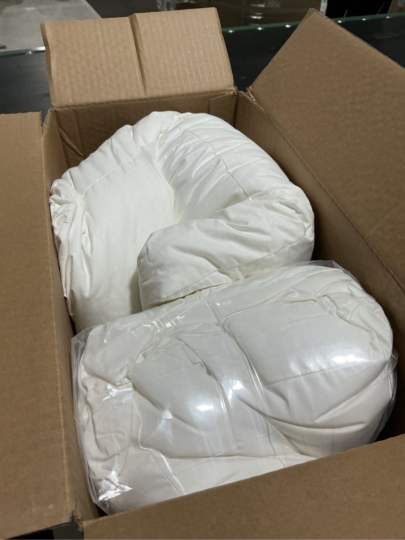 Condition photo showing As Is for casper essential pillow for sleeping, standard, white, two pack standard essential pillow two pack