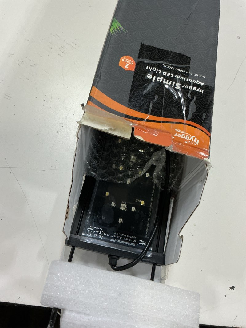 Condition photo showing Good Condition for hygger new mode 24/7 timer led aquarium light, auto on off full spectrum fish tank light fish colorful/sun/nightlight/wrgb cycle mode for freshwater plants tank (for 50in~57in long tank)