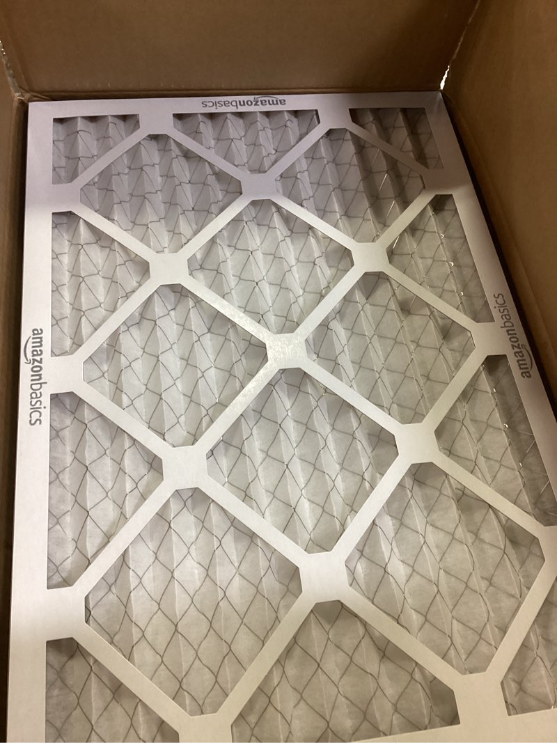 Condition photo showing Good Condition for amazon basics 14x20x1 air filter, merv 8 ac furnace filters, allergy control, electrostatic, removes dust pollen and lint, 6-pack (actual size: 13.75" x 19.75" x 0.75") 14x20x1 merv 8