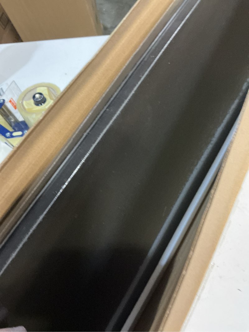 Condition photo showing New/Like New for Fun Memories Floating Shelves for Wall, 12 Inch Deep Floating Shelves Set of 2, 48W x 12D Large Wall Shelf with Sturdy Metal Brackets for Living Room, Bathroom, Bedroom and Kitchen, Black