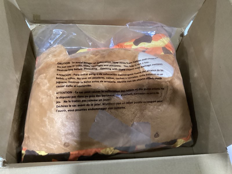 Condition photo showing Good Condition for Happy Nappers: Pillow & Sleepy Sack: Large - Benny The Brown Bear - 66 x 30, 2-in-1: Plush Animal Opens to Sleeping Bag, Soft Play Character, Kids 3+ Medium