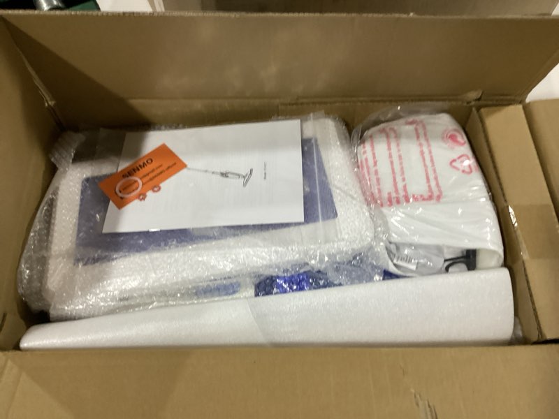 Condition photo showing New/Like New for senmo steam mop, 14-in-1 detachable steam cleaner for home and floor, 1300w 228°f deep cleaning multipurpose floor steamer with 14 attachments for hardwood floors, tile, grout, furniture, carpet, wall white