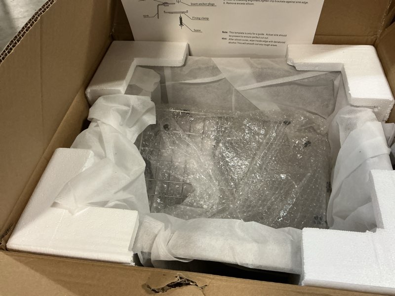 Condition photo showing New/Like New for stainless steel undermount bar sink, 15 x 17 inches small wet bar undermount 16 gauge sus304 brushed nickel single bowl outdoor kitchen sink brushed nickel 15"x17"x10"