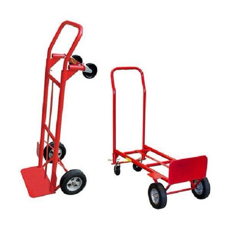 milwaukee 600 lb. capacity 2-in-1 convertible hand truck