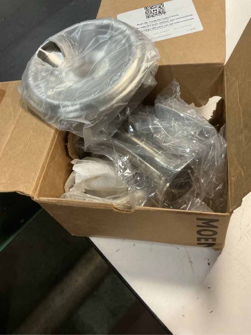 Condition photo showing Good Condition for moen brantford brushed nickel posi-temp pressure balancing eco-performance high-pressure shower trim kit with showerhead, lever handle, and tub spout (valve required), t2153epbn brushed nickel 0.5