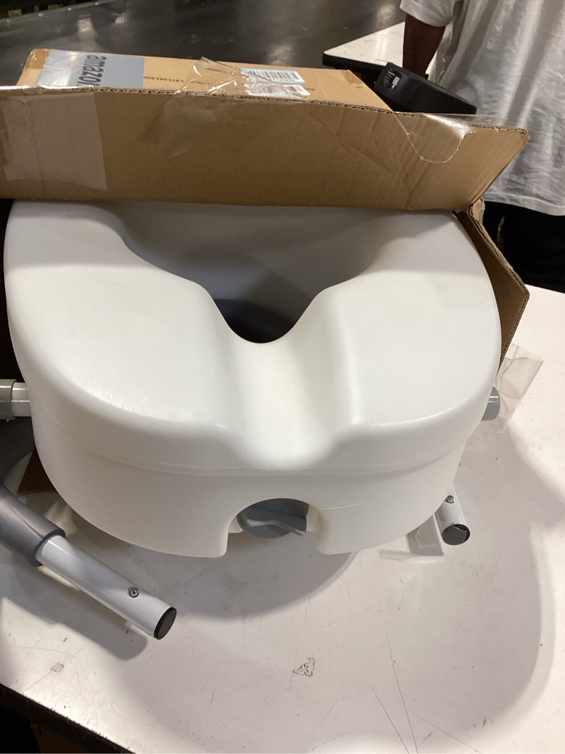 Condition photo showing Good Condition for wehwupe raised toilet seat with handles for elderly - toilet seat risers for seniors with adjustable padded arms - elevated toilet safety seat for standard or elongated commode