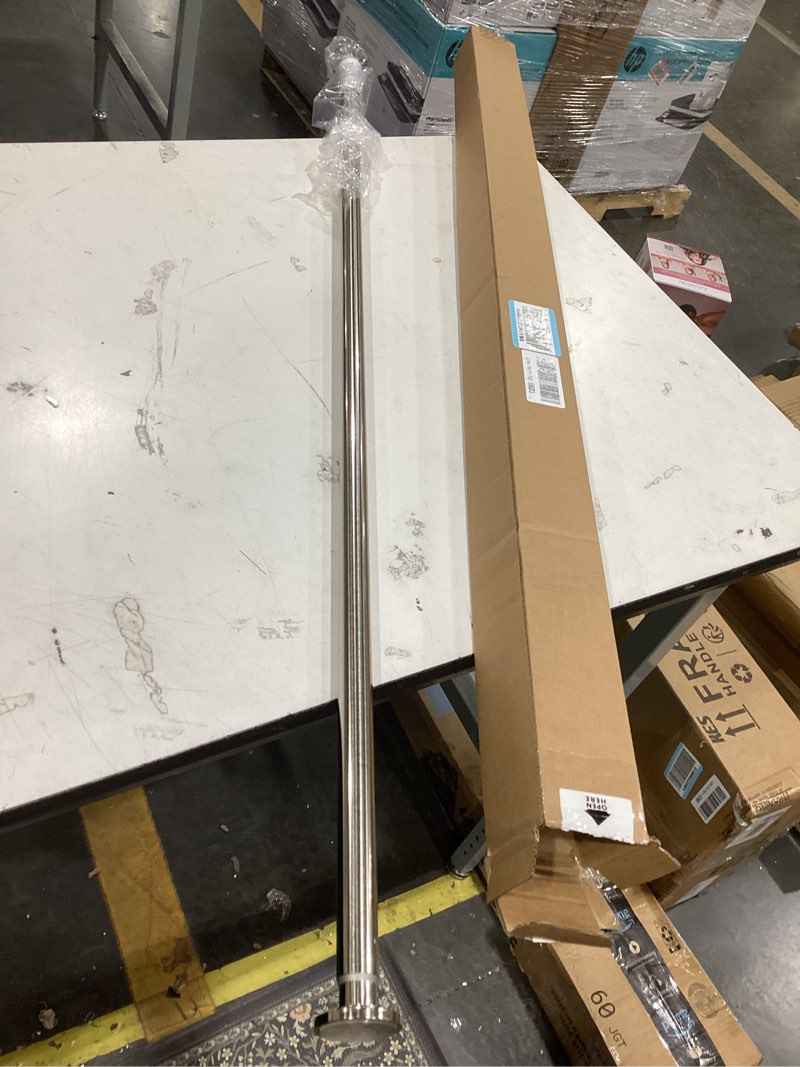 Condition photo showing Good Condition for ivilon tension curtain rod - spring tension rod for windows or shower, 54 to 90 inch. brushed nickel 54" to 90" brushed nickel
