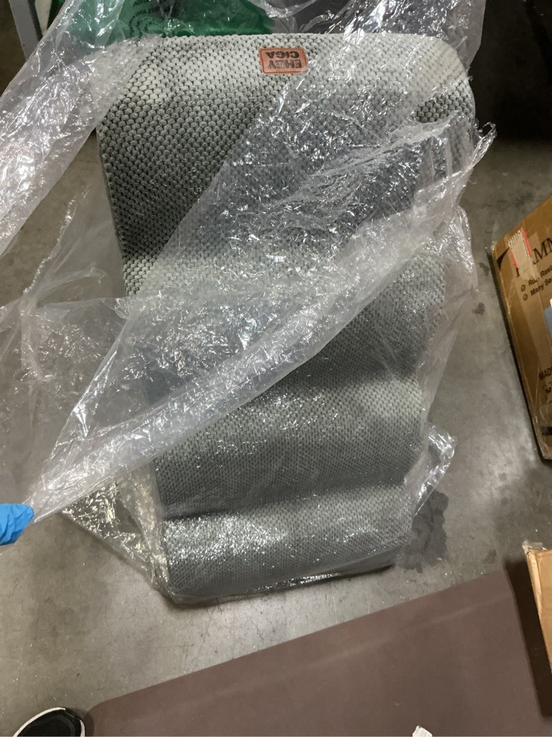 Condition photo showing Good Condition for EHEYCIGA Curved Dog Stairs Ramp for High Beds 19.7" H, 4-Step Dog Steps for Small Dogs and Cats, Pet Stairs for High Bed Climbing, Non-Slip Balanced Pet Step Indoor, Grey Fleece-Grey 4-Step