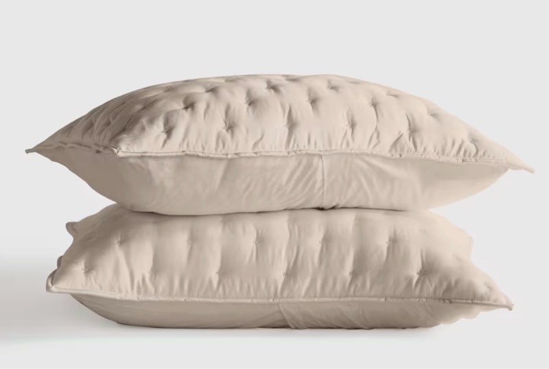 quince bamboo dream quilted sham set sand king