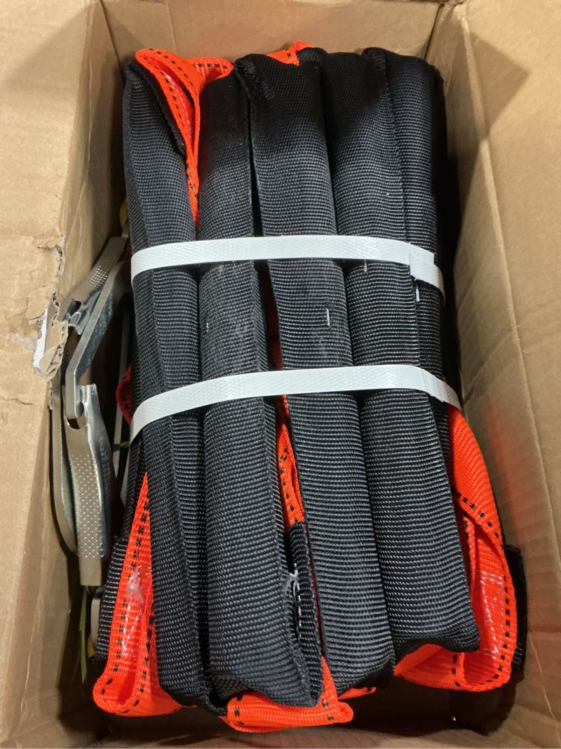 Condition photo showing Good Condition for fire escape ladder with 2 heavy hooks, 16.7 feet emergency fire ladder for 2-3 story homes, reusable safety rope ladders for kids and adults, orange orange 16.7 feet