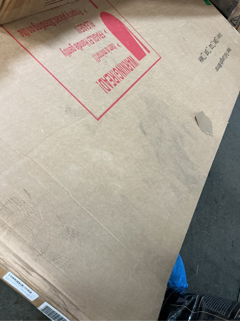 Condition photo showing Good Condition for Full Length Mirror, 76"x44" Oversized Floor Mirror Freestanding, Full Body Mirror Floor Standing Mirrors with Stand, Hanging Mounted Mirrors for Bedroom Living Room, Gold, Arched Style 76"L x 44"W Arched Style Gold