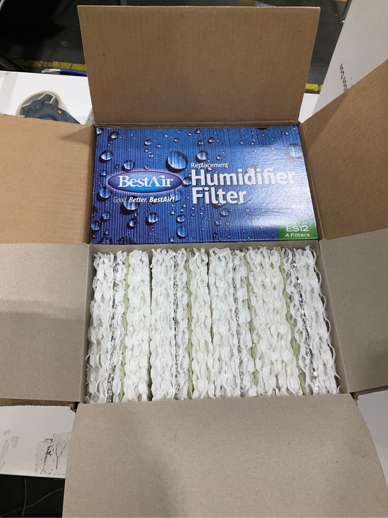 Condition photo showing Good Condition for bestair es12-2 extended life humidifier replacement paper wick humidifier filter, for emerson, quiet comfort & kenmore models, 10" x 9.4" x 6.5", 2 pack (8 filters)