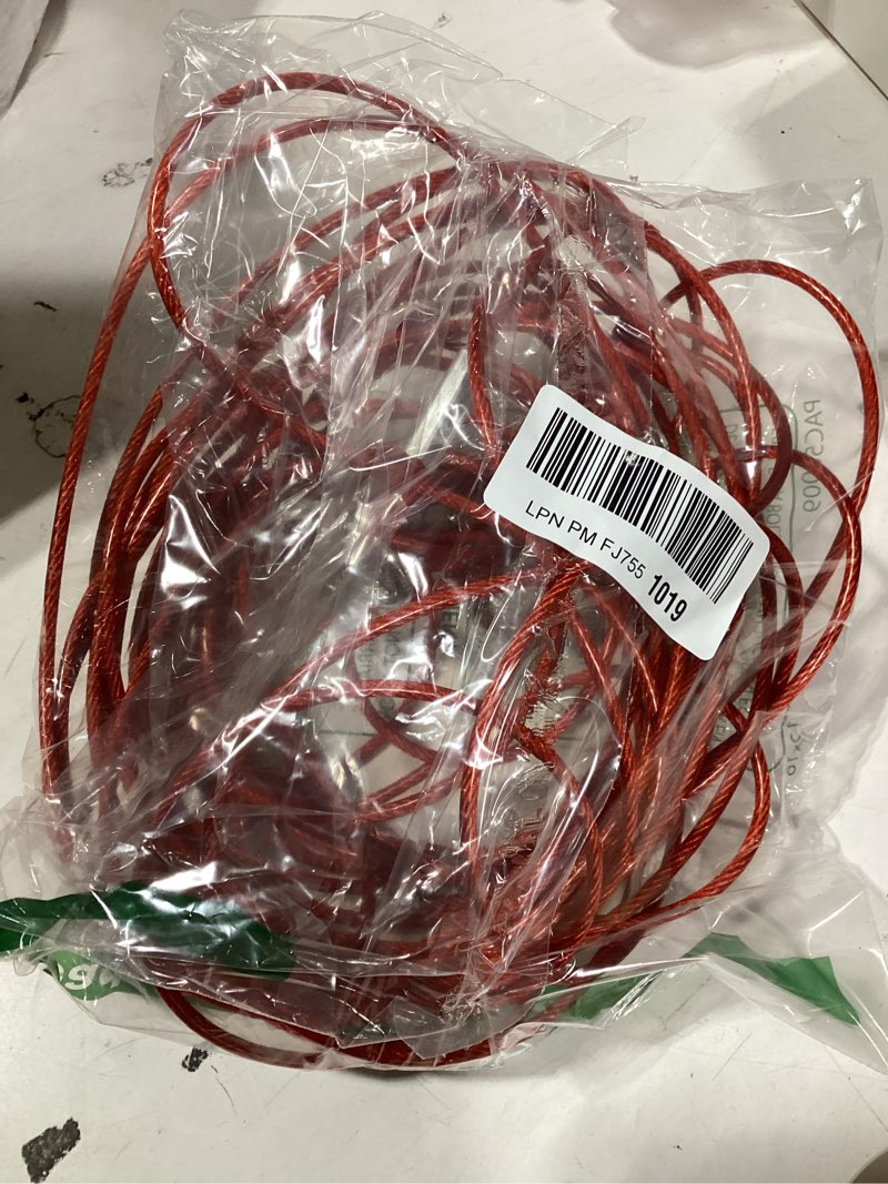 Condition photo showing Good Condition for tie out cable for dogs,10/20/30/50/100ft dog leads for yard chew proof,heavy duty tie out cable for large dogs up to 125lbs,dog runner tether (red, 125ibs 50ft) 125ibs 50ft red