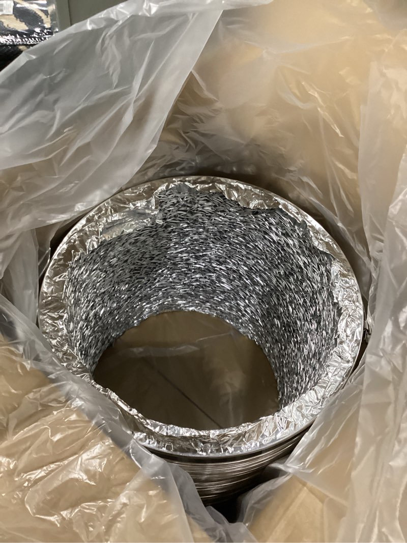 Flexible 12-Inch Aluminum Ducting, Dryer Vent Hose, Heavy-Duty Three-Layer Protection, 25-Feet Long 