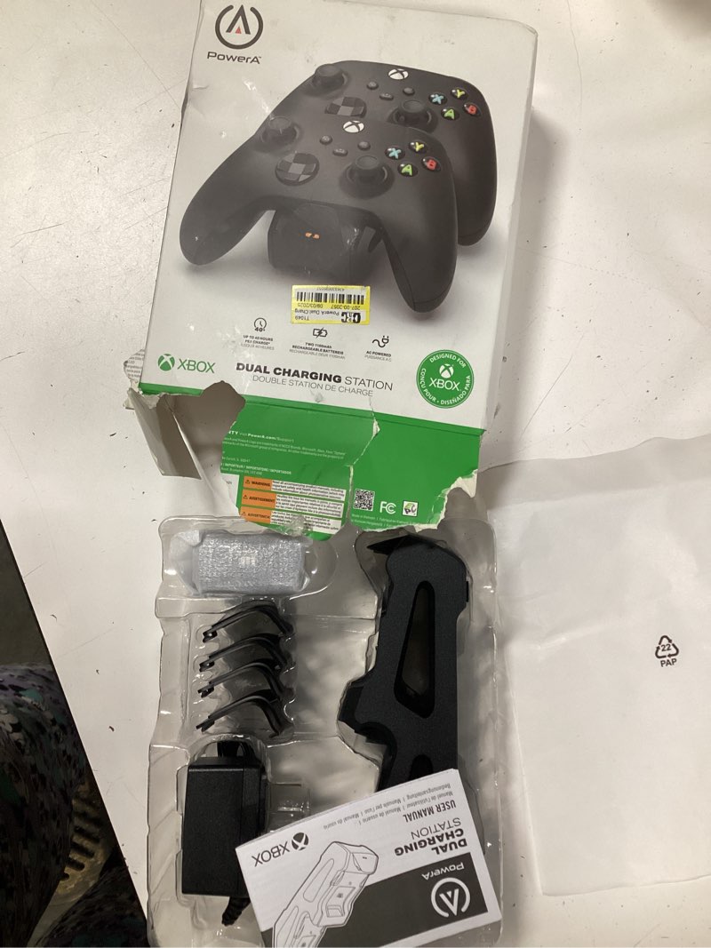 Condition photo showing New/Like New for powera dual charging station for xbox series x|s - black black dual charge