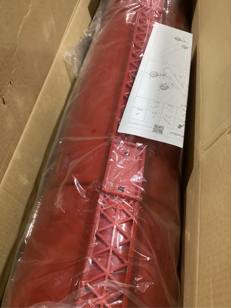 Condition photo showing Good Condition for 38 Inch Snow Shovel for Driveway, Brewin SnowPro Bi-Direction Heavy Duty Snow Pusher with Wheels and Angled Blade for Efficient Snow Removal, Back Saver Snow Plow for Doorway Sidewalk