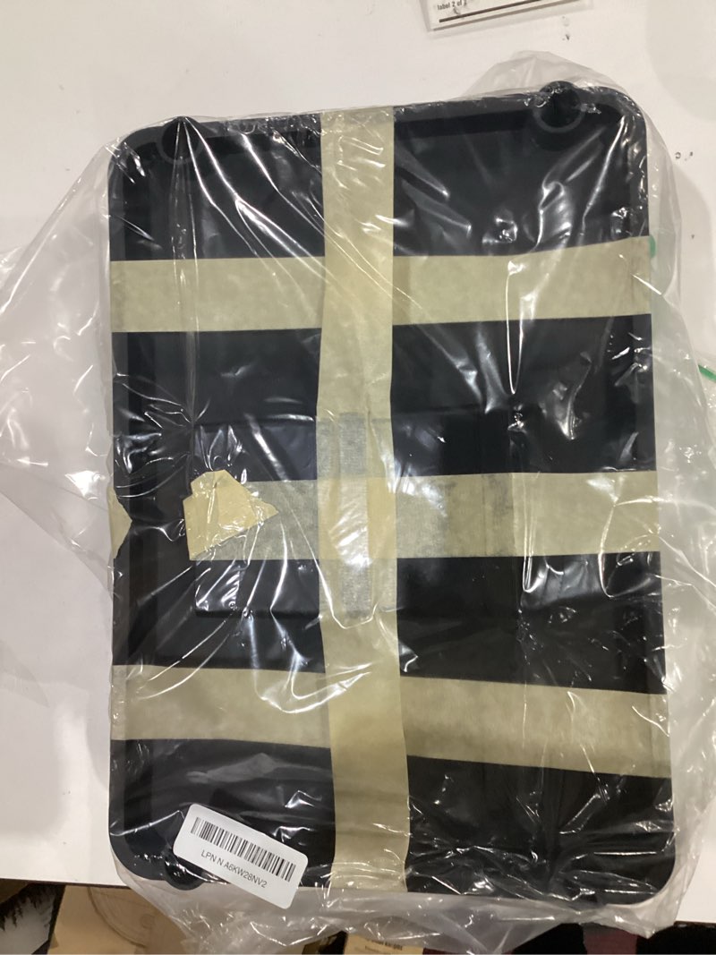 Condition photo showing As Is for Goovilla 3 Tier Rolling Utility Cart Organizer with Removable Drawer, Stable and Sturdy Black Rolling Storage Carts with 2 Lockable Wheels for Bathroom, Kitchen, Snack, Craft, Makeup, Baby Essentials Black 3 Tier