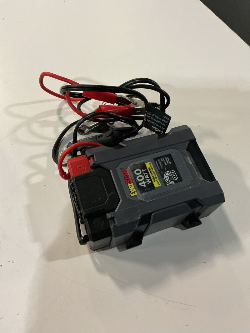 Condition photo showing As Is for everstart 400w inverter