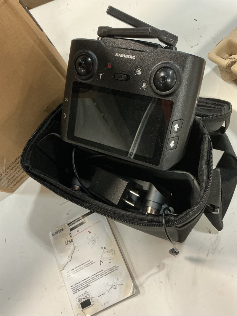 Condition photo showing As Is for k600gps drone with camera for adults, 4.5 inch lcd rc screen, 32g sd card, gps drone auto return, gesture flight, brushless motor, optical flow,3 speeds for adults/beginners, under 249g k600gps-3