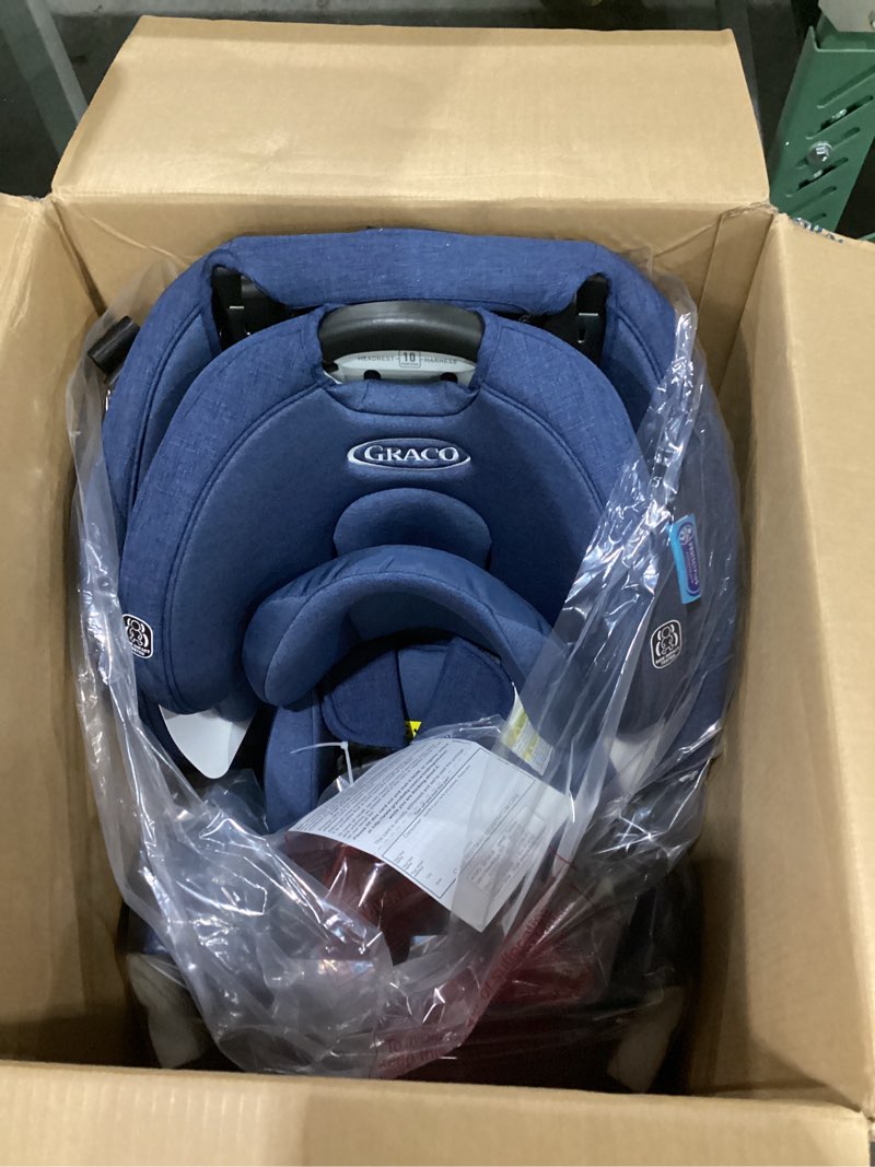 Condition photo showing New/Like New for Graco Turn2Me 3-in-1 Rotating Convertible Car Seat, Brighton, Rear-Facing Rotation, Forward-Facing Mode, Highback Booster Up to 100 lbs, Adjustable Headrest & Harness, Steel Reinforced Frame Turn2Me Brighton 2.0