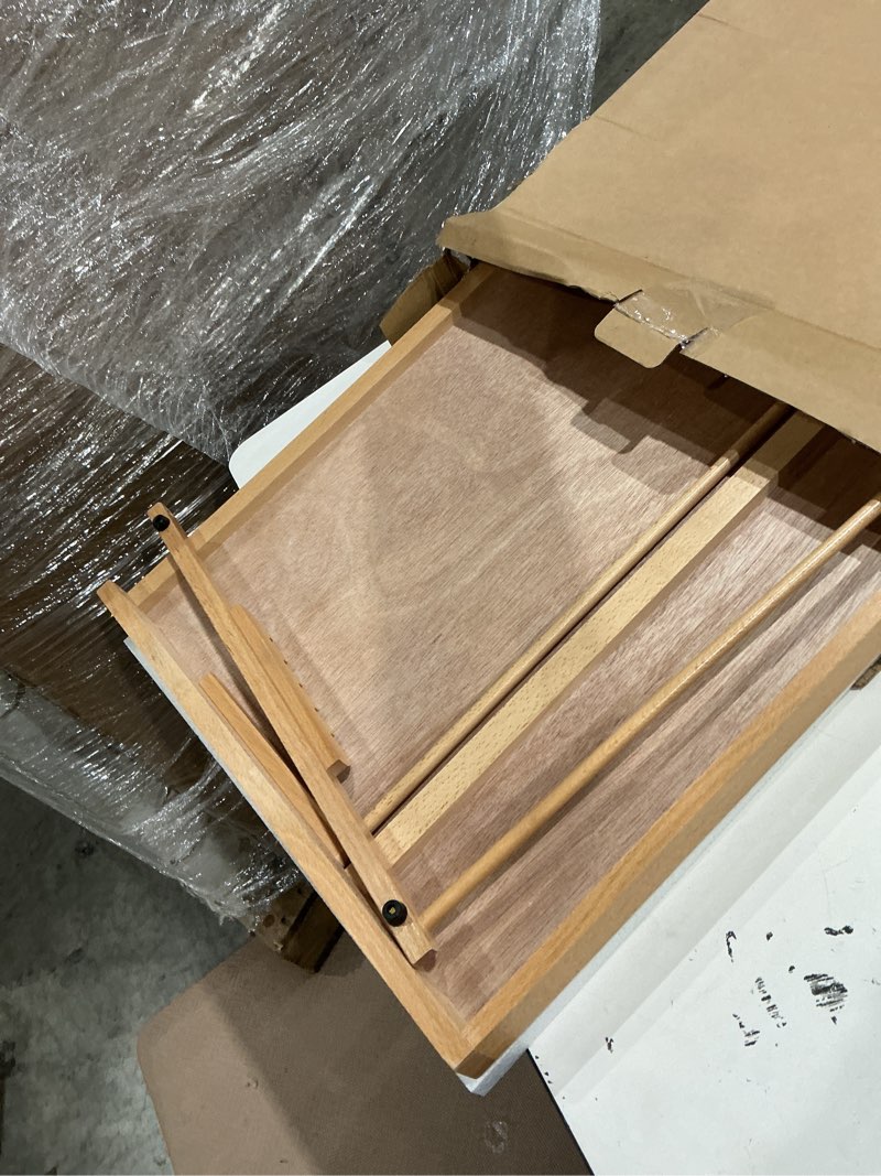 Condition photo showing Good Condition for x-large 25-5/8" x 19" (a2) wooden drawing board, adjustable table top easel for painting and drawing - drafting board with pencil ledge, locking storage drawer by u.s. art supply