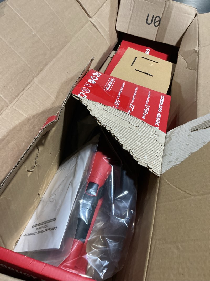 Condition photo showing Good Condition for hedge trimmer compatible for milwaukee m18 18v battery?cordless electric hedge trimmer with 1600rpm brushless motor, 22'' dual-action blade with 3/5'' cutting capacity (no battery)
