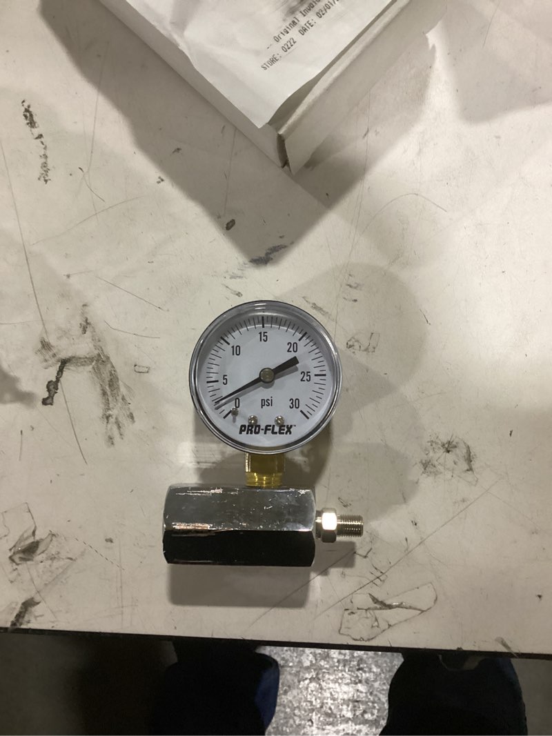Condition photo showing As Is for PRO-FLEX 1/2-in CSST Brass Hex Test Gauge