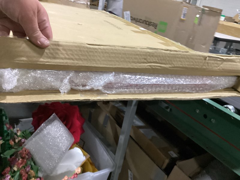 Condition photo showing As Is for pushglossy 6 pack 23.75" x 47.75" x 0.2" fluorescent light covers classroom office diffuser panels for 2x4ft drop ceiling light fixture polycarbonate replacement cover for hospitals home (clear) 6 clear