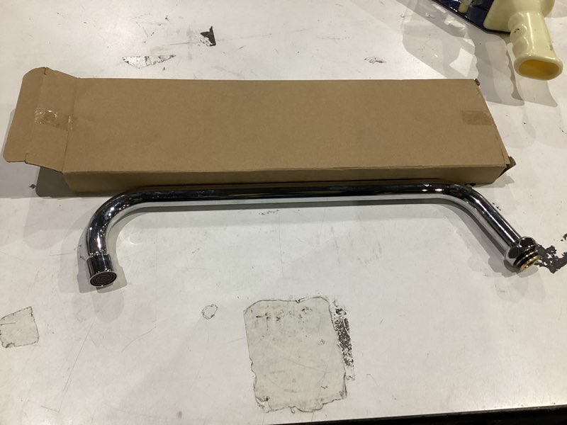 Condition photo showing As Is for KWODE 14"Brass Swivel Swing Nozzle Spout Replacement Kit for Most T and S Commercial Kitchen Sink Faucet, 14" Spout Reach with MAX 2.2 GPM Aerator