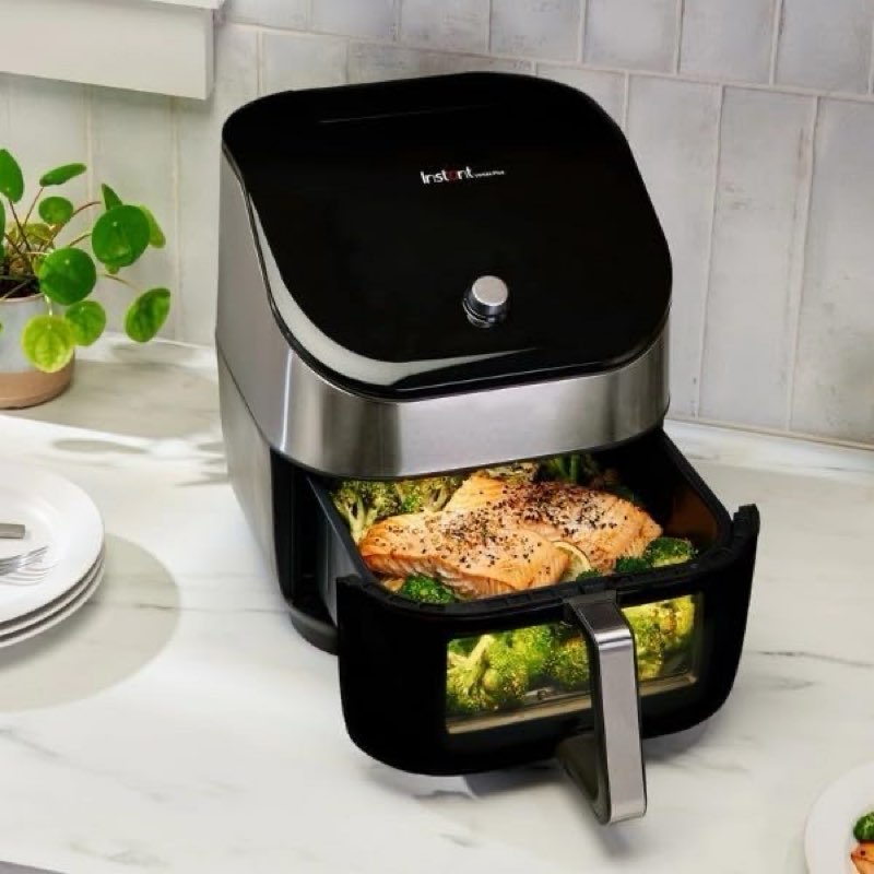 instant pot vortex plus clearcook & odourerase 6-in-1 air fryer, 5.7 litre capacity