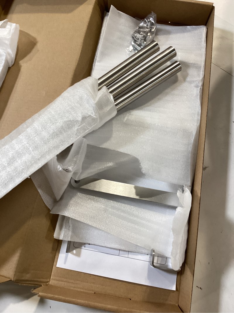 Condition photo showing Good Condition for over the door towel racks for bathroom, over the door towel rack, towel rack with hooks for door hanging, towel bar over the door towel holder 16inch, brushed nickel 16 inch