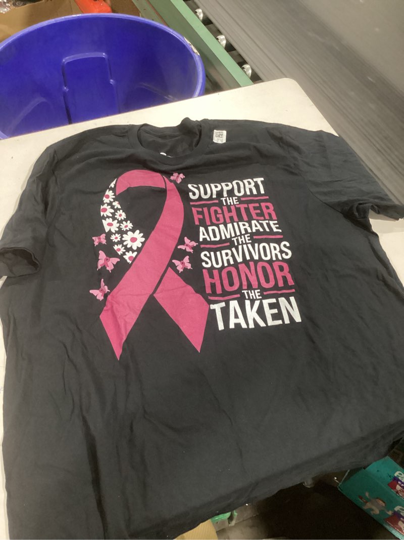 Condition photo showing Good Condition for Breast Cancer Awareness Cancer t-shirt size 2xlt 