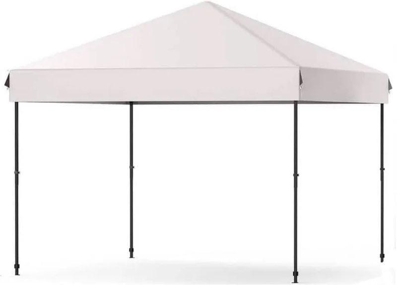 Depot Garvee 10 ft. x 10 ft. Instant Pop Up Canopy Tent Easy Setup Sun Shelter in White with Adjustable Height