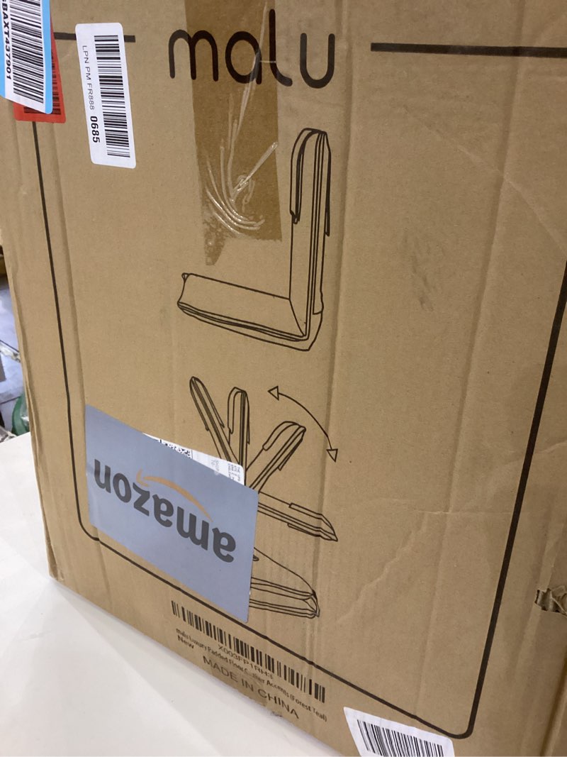 Condition photo showing item condition for malu Extra Large Padded Floor Chair w/Back Support - Japanese Chair Meditation Cushion, Comfortable Folding Backrest, Removable Easy Wash Cover Forest Teal