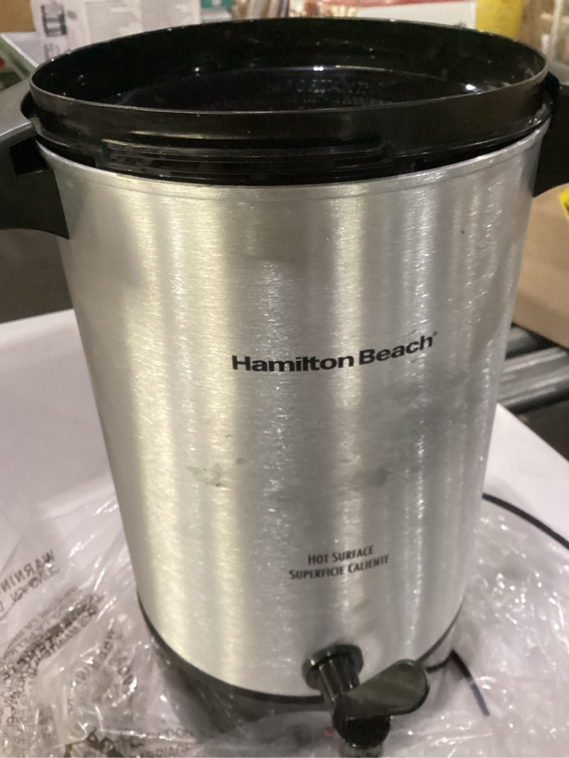 Condition photo showing Good Condition for Hamilton Beach 45 Cup Coffee Urn and Hot Beverage Dispenser, Silver Single-Spout