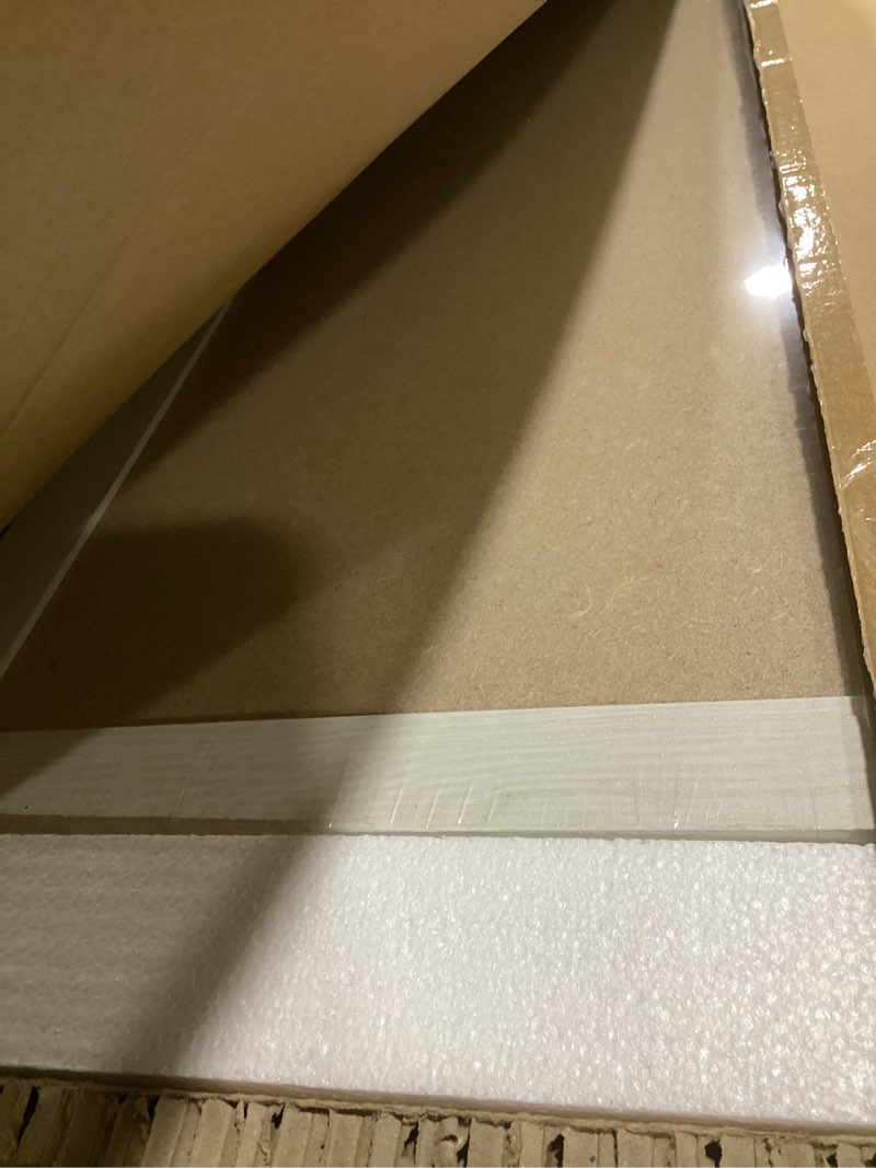 Condition photo showing Good Condition for large white board for wall, 36'' x 24'' magnetic dry erase board, decorative whiteboard, white vintage wooden frame white wood 36"x24"