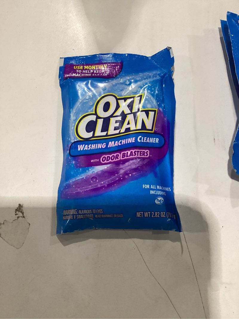 Condition photo showing Good Condition for OxiClean Washing Machine Cleaner with Odor Blasters, 4 Count
