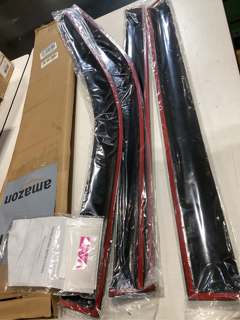 Condition photo showing Good Condition for 94739 window visors rain guards tape-on side vent deflectors compatible with toyota highlander 2020-2025,sun shade 2020 2021 2022 2023 2024 2025 4-pieces set 2020-2024 highlander