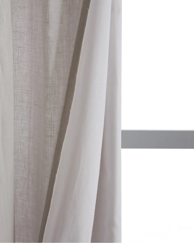 quince european linen curtain - single panel cloud set 2 48x96