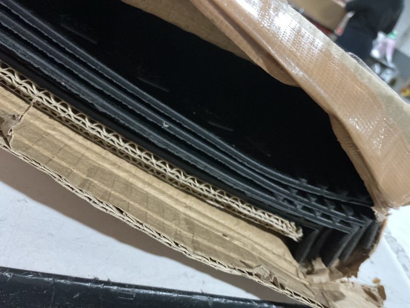 Condition photo showing Good Condition for rubber stair treads outdoor 42"x10" 5-pack - heavy-duty outdoor stair treads non-slip weather resistant - exterior rubber mats for wooden steps - anti slip step covers by thunder grip black 42” x 10” x 5p