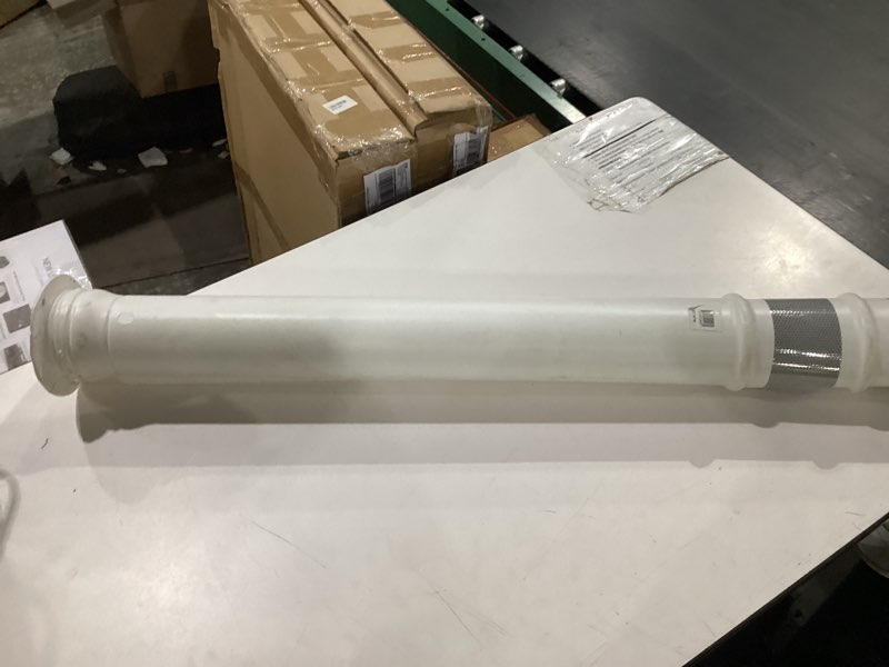 Condition photo showing As Is for 45" flared wht delineator post-(2)3" high intnsty collar