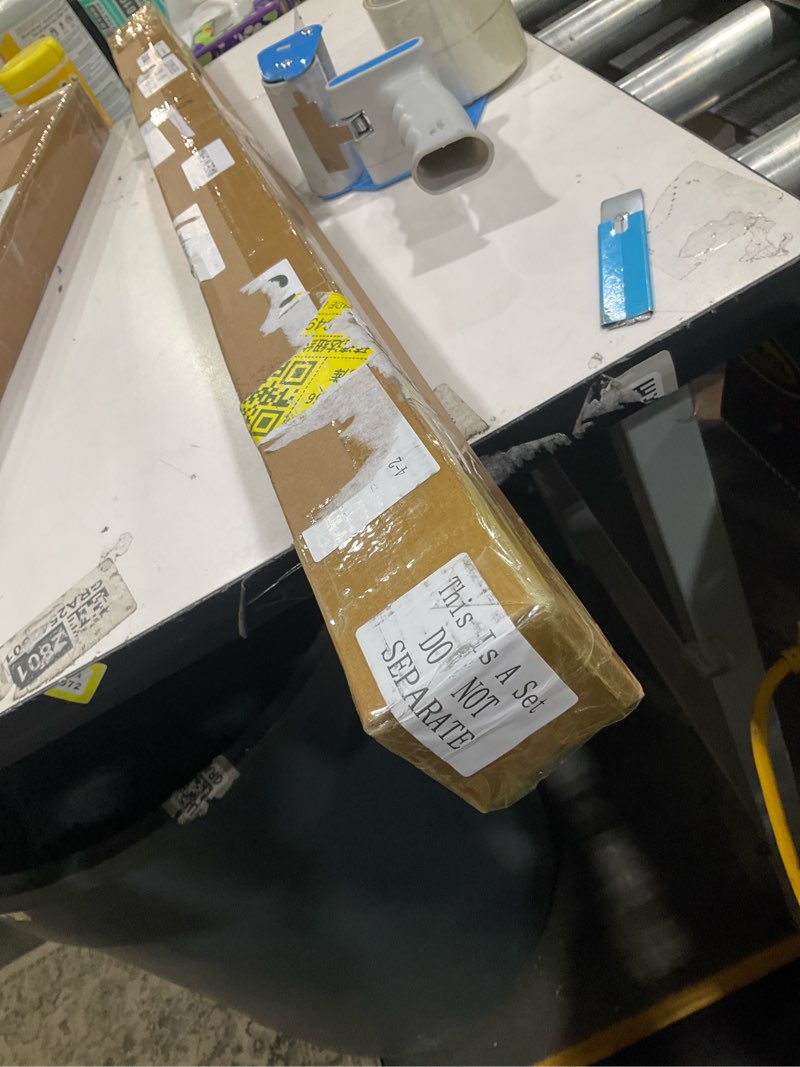 Condition photo showing As Is for 2 Pcs 36" Double Bubble Kerf Door Sweep 1-3/4" Wide Vinyl Weatherstrip Seal for Exterior Doors, Energy Efficient Draft Stopper, Easy Slide in Installation, Blocks Dust/insects/noise (White) Double Bubble Kerf White 2